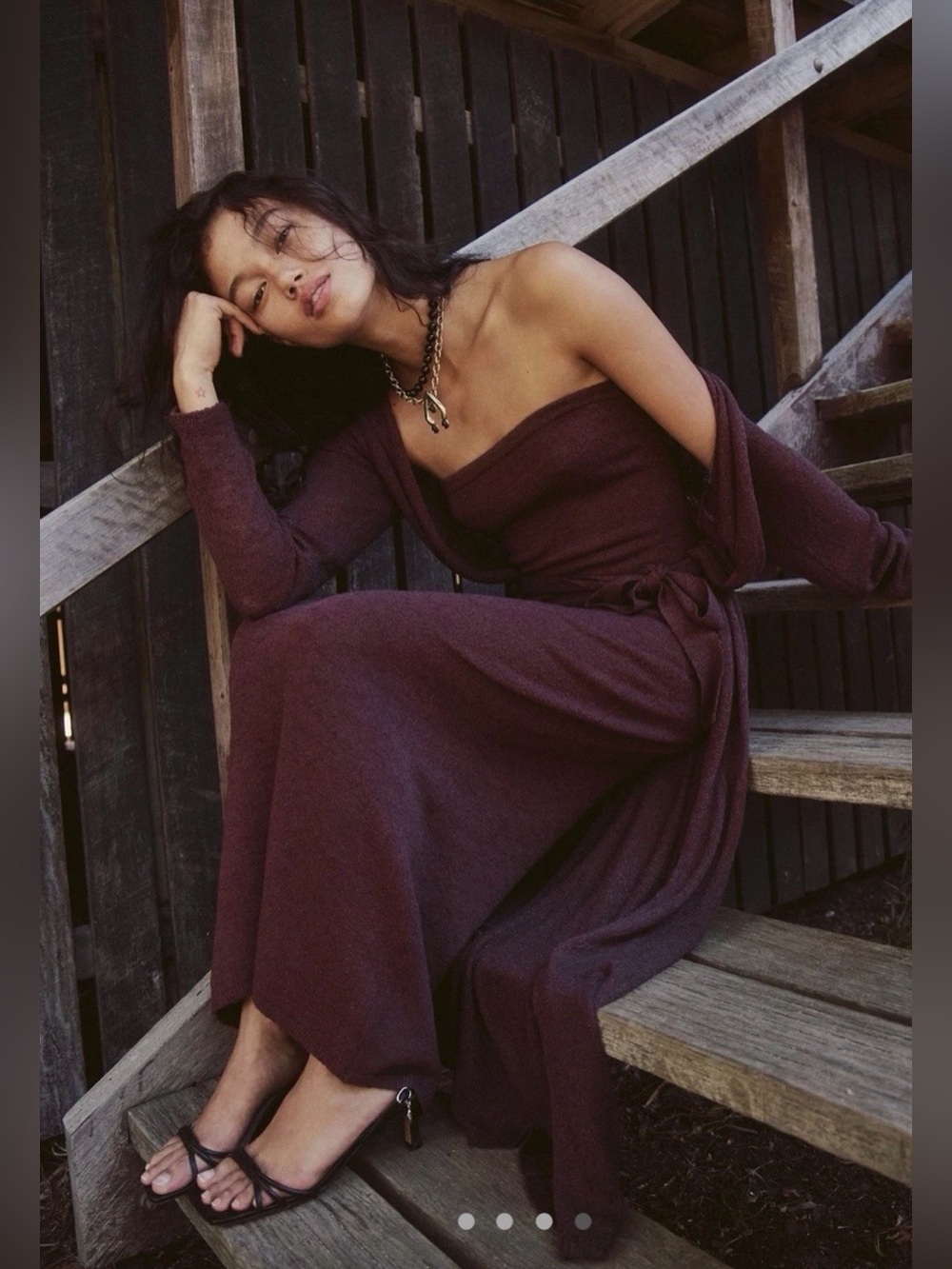NWOT size Large Free People Lottie Solid Sweater Dress set